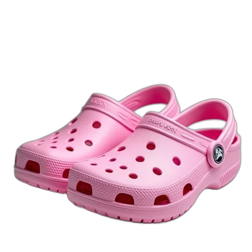 shoes, vaporwave, 3d render, crocs transparent PNG cut-out