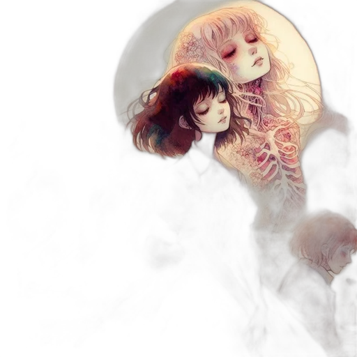 fantasy art, concept art, watercolor, comic book art transparent PNG cut-out