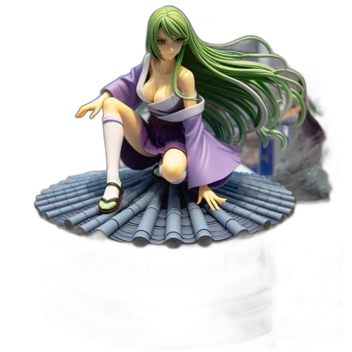 3d render, concept art, green, female transparent PNG cut-out