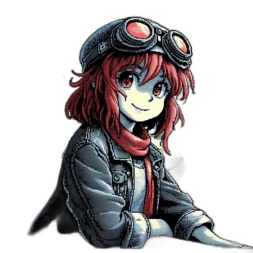 robot, jacket, staff, hat transparent PNG cut-out