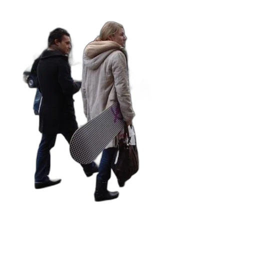 jacket, staff, umbrella, shoes transparent PNG cut-out