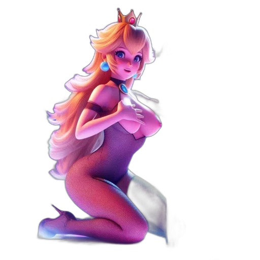 crown, dress, creature, staff transparent PNG cut-out