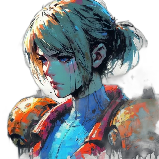 face, robot, jacket, weapon transparent PNG cut-out