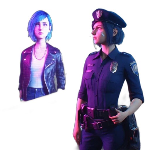 jacket, concept art, cyberpunk, 3d render transparent PNG cut-out