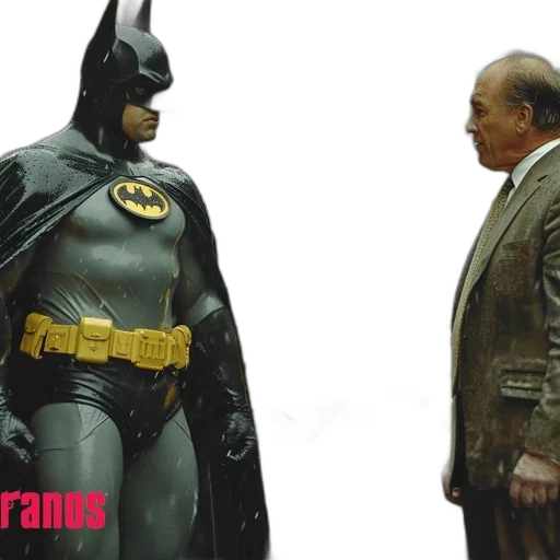 batman, stands, rain, next transparent PNG cut-out
