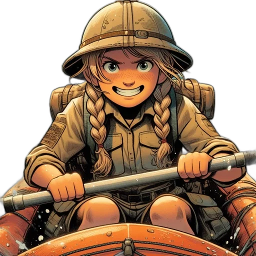 weapon, hat, comic book art, concept art transparent PNG cut-out