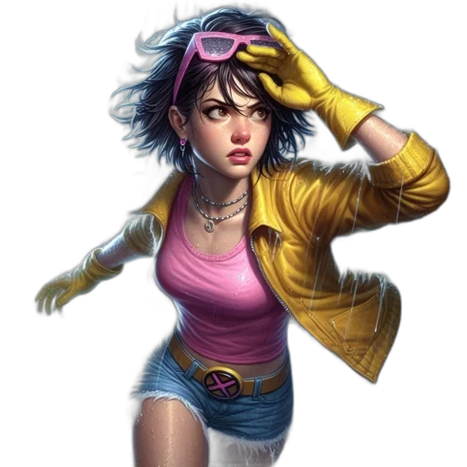 jacket, comic book art, concept art, cyberpunk transparent PNG cut-out