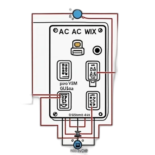 diagram, wiring, relay transparent PNG cut-out