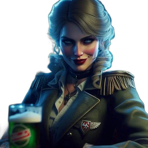 jacket, face, concept art, fantasy art transparent PNG cut-out