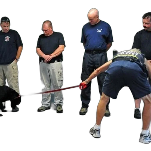 staff, weapon, group, firefighters transparent PNG cut-out