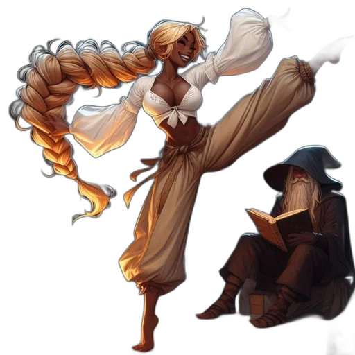 concept art, fantasy art, comic book art, pixel art transparent PNG cut-out