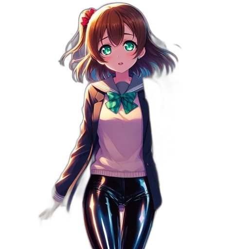 robot, dress, creature, staff transparent PNG cut-out