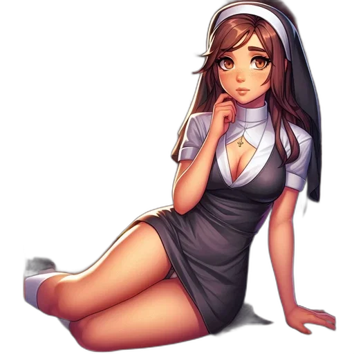 dress, staff, pixel art, concept art transparent PNG cut-out
