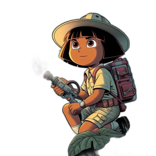 weapon, staff, robot, jacket transparent PNG cut-out