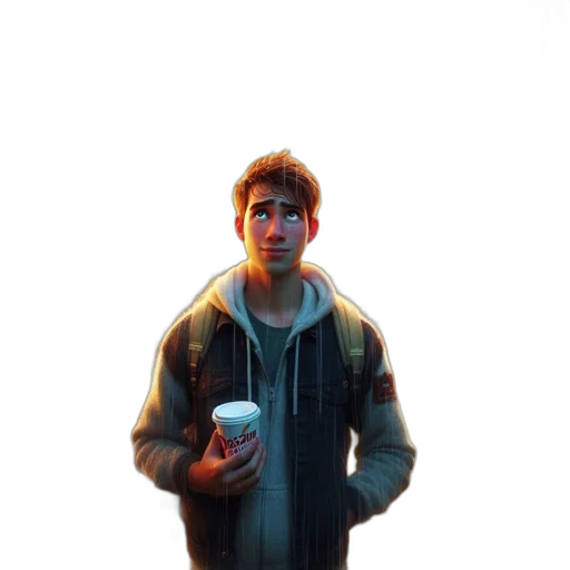 jacket, face, bottle, robot transparent PNG cut-out