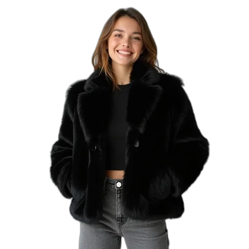 jacket, monochrome, beautiful, girl transparent PNG cut-out