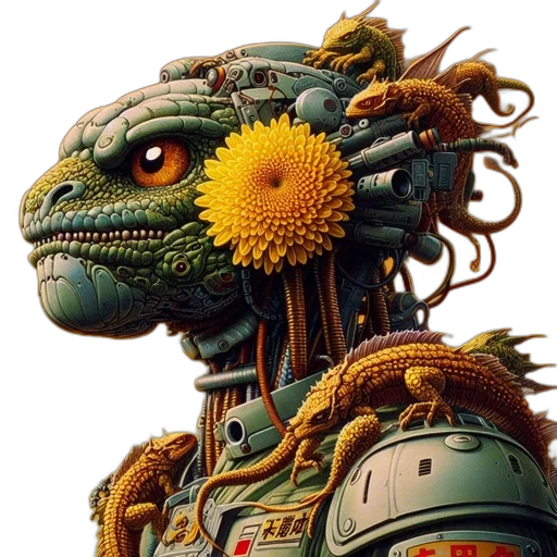 robot, dragon, mask, face transparent PNG cut-out