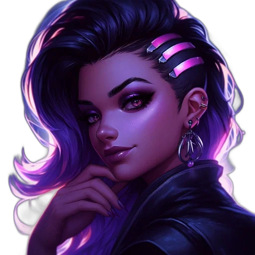 face, jacket, cyberpunk, fantasy art transparent PNG cut-out