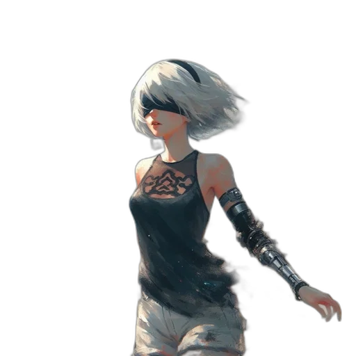 dress, robot, jacket, weapon transparent PNG cut-out