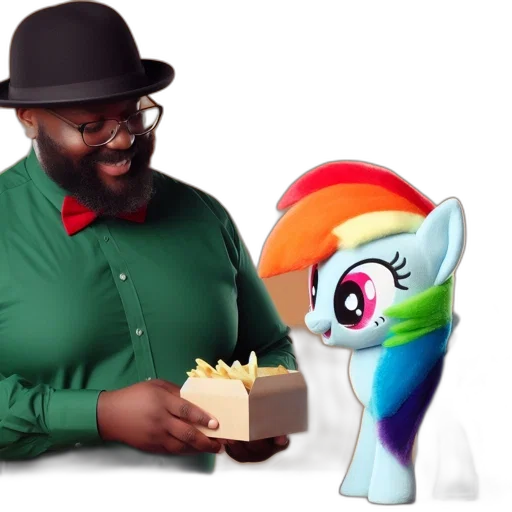 hat, food, man, green transparent PNG cut-out