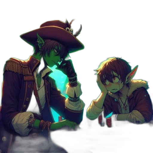 staff, hat, weapon, concept art transparent PNG cut-out