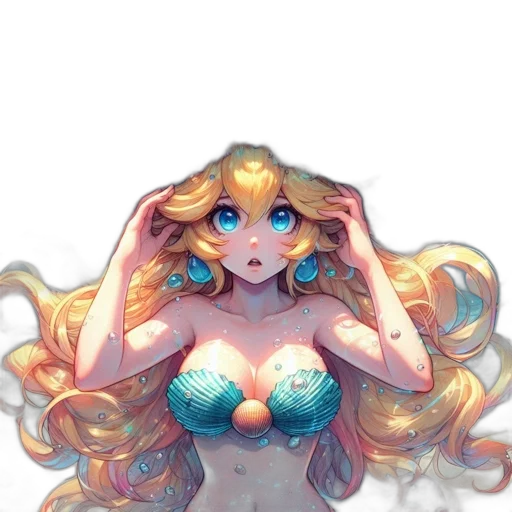 crown, dress, mask, hair transparent PNG cut-out