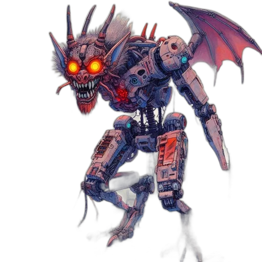 dragon, creature, robot, concept art transparent PNG cut-out