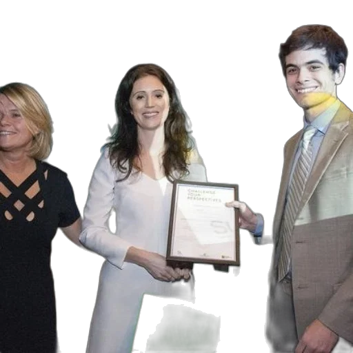 staff, woman, white, dress transparent PNG cut-out