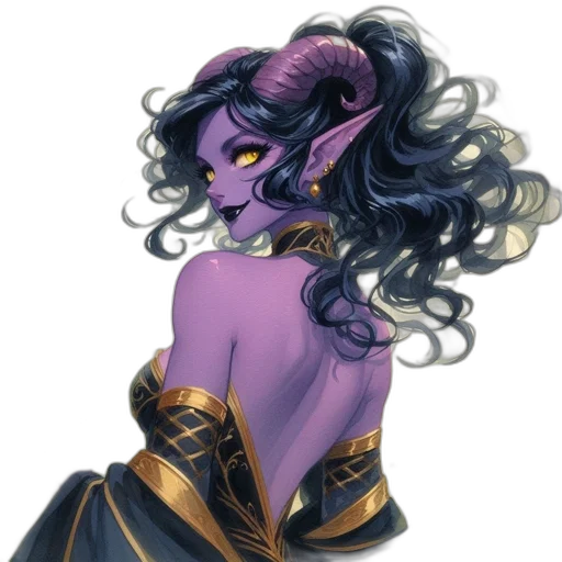 dress, mask, staff, fantasy art transparent PNG cut-out