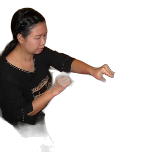 staff, dress, mask, hair transparent PNG cut-out