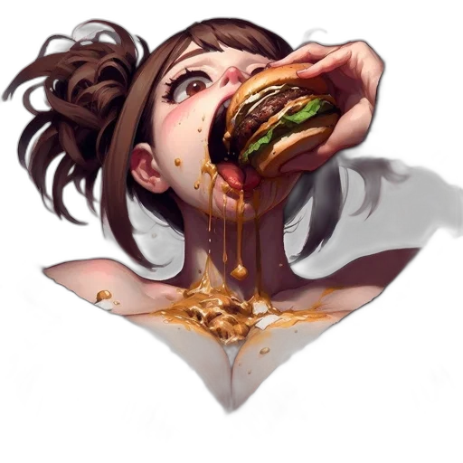 food, face, creature, dress transparent PNG cut-out