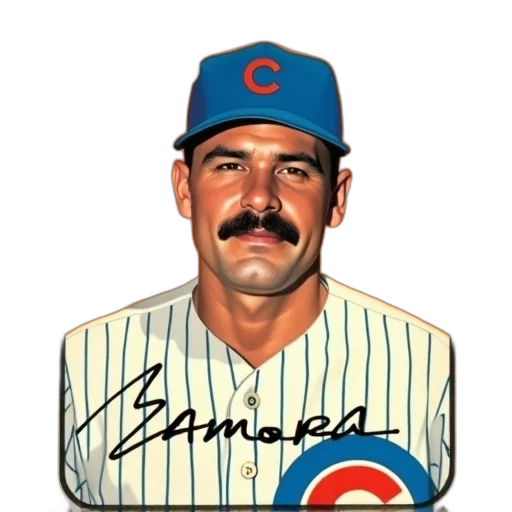 vintage, baseball, card, featuring transparent PNG cut-out