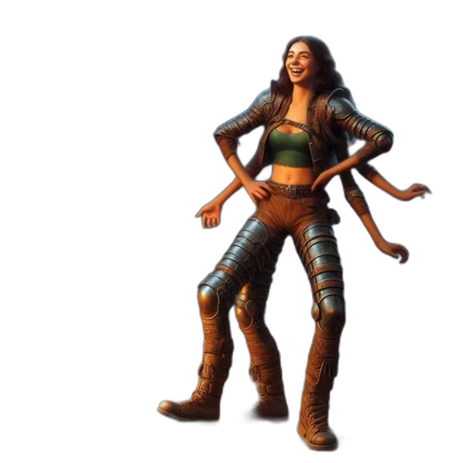 jacket, creature, concept art, 3d render transparent PNG cut-out