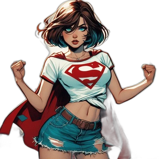 comic book art, concept art, fantasy art, cartoon transparent PNG cut-out