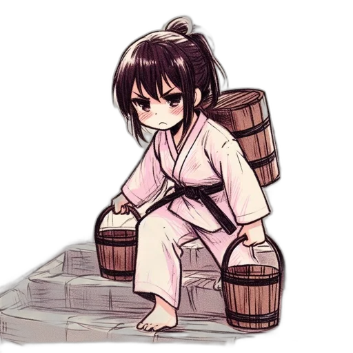 weapon, staff, bottle, anime transparent PNG cut-out