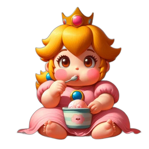 crown, food, pixel art, concept art transparent PNG cut-out
