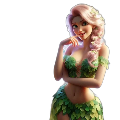 dress, fantasy art, concept art, 3d render transparent PNG cut-out