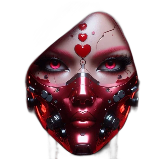mask, jewelry, face, robot transparent PNG cut-out