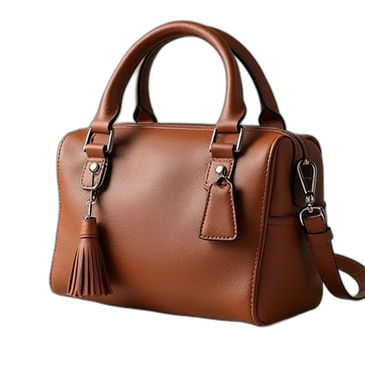 photorealistic, earth tones, pony, purse transparent PNG cut-out