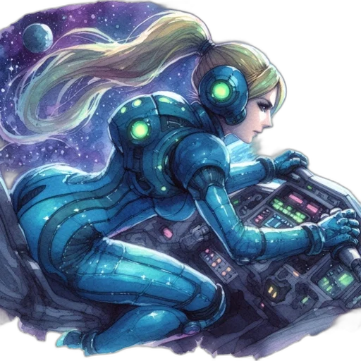 robot, cyberpunk, concept art, comic book art transparent PNG cut-out