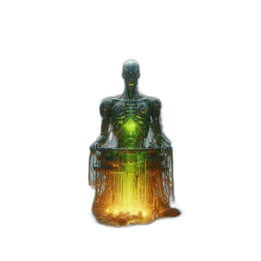 robot, bottle, crown, sword transparent PNG cut-out