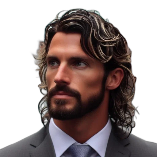 hair, face, staff, crown transparent PNG cut-out