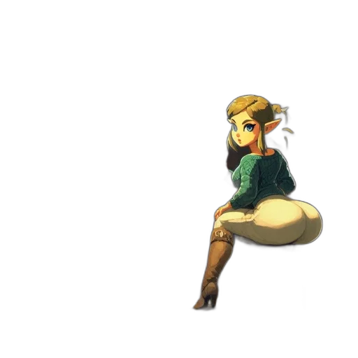 dress, staff, weapon, animal transparent PNG cut-out