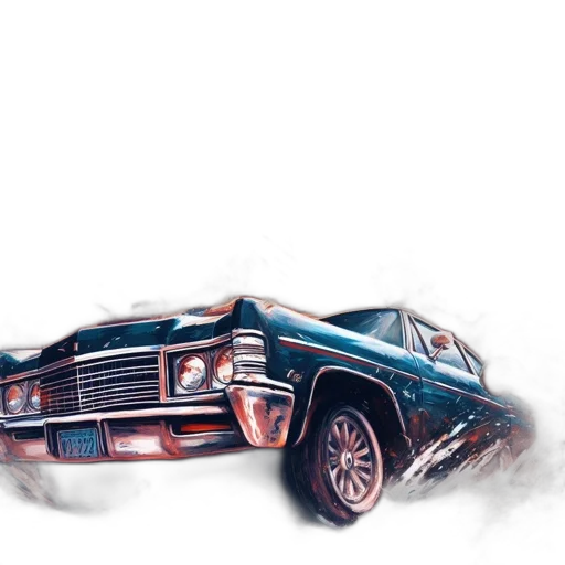 car, weapon, concept art, photorealistic transparent PNG cut-out