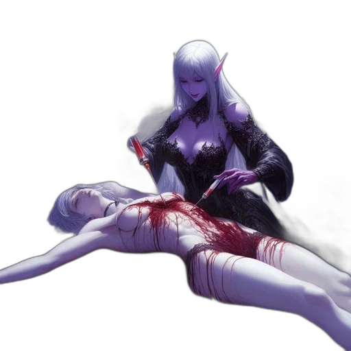 concept art, comic book art, cyberpunk, fantasy art transparent PNG cut-out