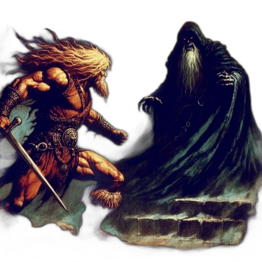 hair, creature, sword, dragon transparent PNG cut-out