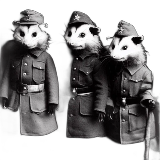 jacket, staff, animal, hat transparent PNG cut-out