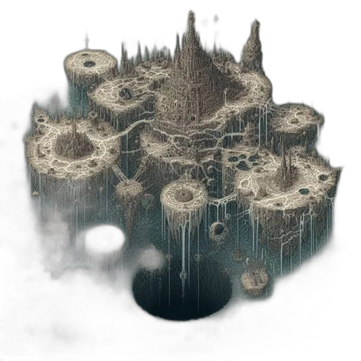 building, crown, concept art, fantasy art transparent PNG cut-out