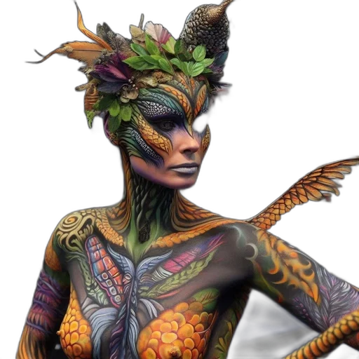 dragon, staff, fantasy art, concept art transparent PNG cut-out