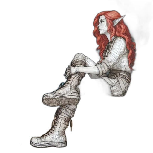 shoes, jacket, staff, sword transparent PNG cut-out
